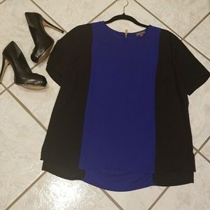 Vince camuto colorblock blouse